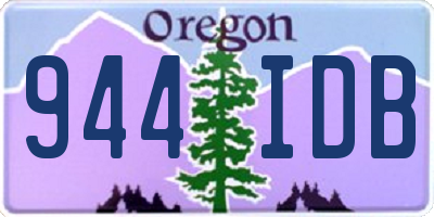 OR license plate 944IDB