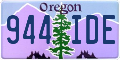 OR license plate 944IDE