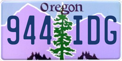 OR license plate 944IDG