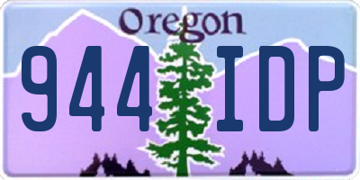 OR license plate 944IDP