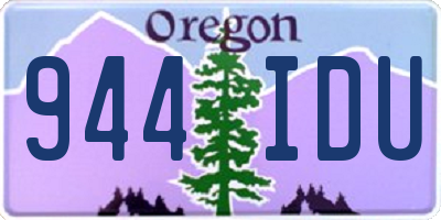 OR license plate 944IDU