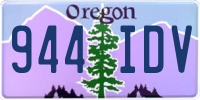 OR license plate 944IDV