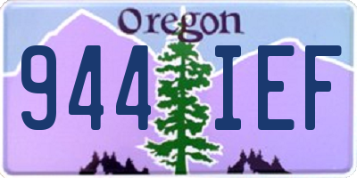 OR license plate 944IEF
