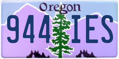 OR license plate 944IES