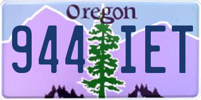 OR license plate 944IET