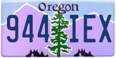OR license plate 944IEX