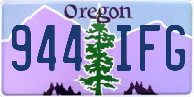 OR license plate 944IFG