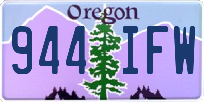 OR license plate 944IFW