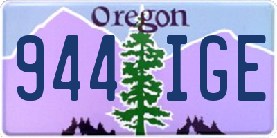 OR license plate 944IGE