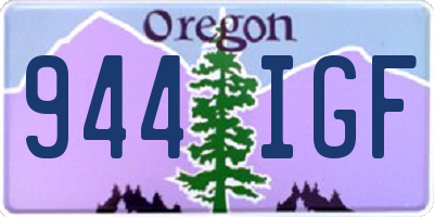 OR license plate 944IGF