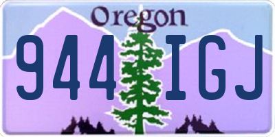 OR license plate 944IGJ