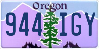 OR license plate 944IGY