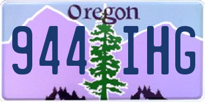 OR license plate 944IHG