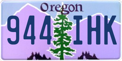 OR license plate 944IHK