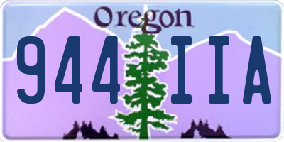 OR license plate 944IIA