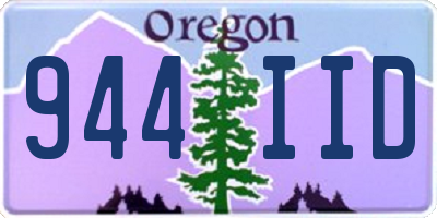 OR license plate 944IID