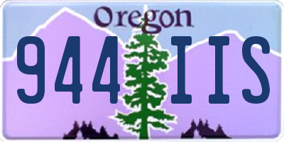OR license plate 944IIS