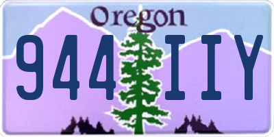 OR license plate 944IIY