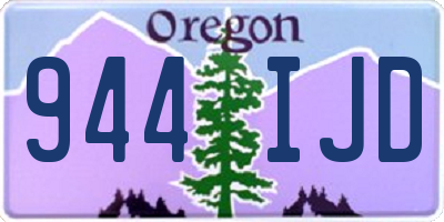 OR license plate 944IJD