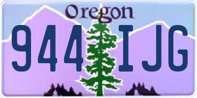 OR license plate 944IJG