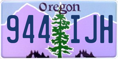 OR license plate 944IJH