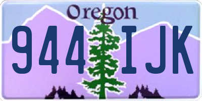 OR license plate 944IJK