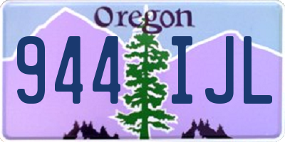 OR license plate 944IJL