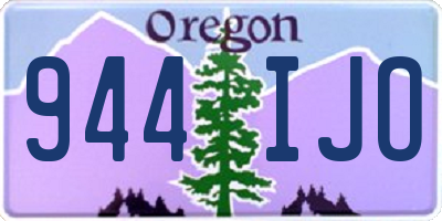 OR license plate 944IJO