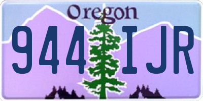 OR license plate 944IJR