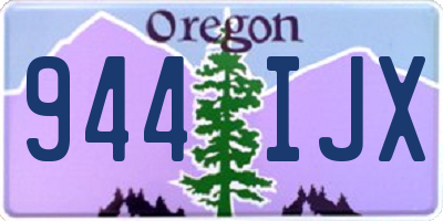 OR license plate 944IJX
