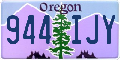 OR license plate 944IJY
