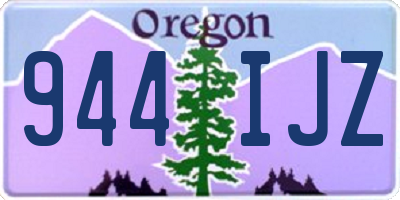OR license plate 944IJZ