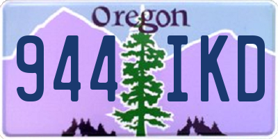 OR license plate 944IKD