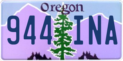 OR license plate 944INA