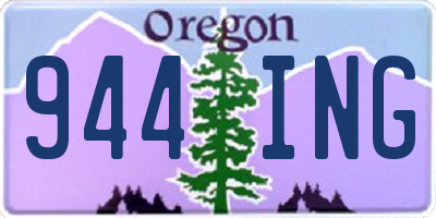 OR license plate 944ING