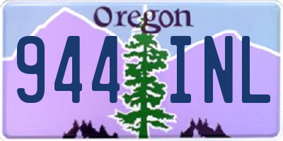 OR license plate 944INL