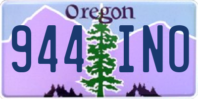 OR license plate 944INO
