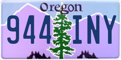 OR license plate 944INY