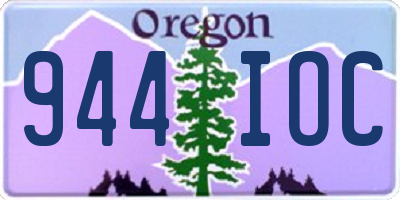 OR license plate 944IOC