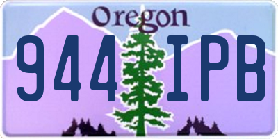 OR license plate 944IPB