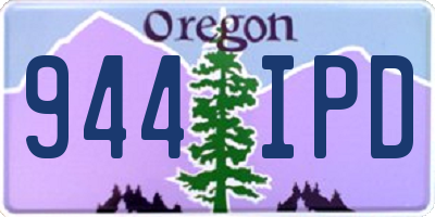 OR license plate 944IPD