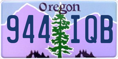 OR license plate 944IQB