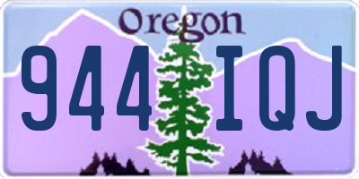 OR license plate 944IQJ