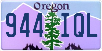 OR license plate 944IQL