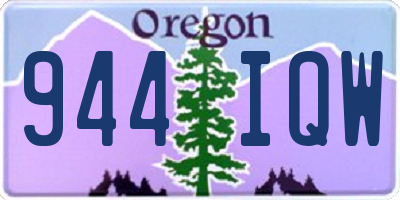 OR license plate 944IQW