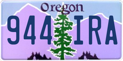 OR license plate 944IRA