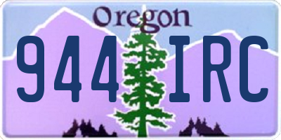 OR license plate 944IRC