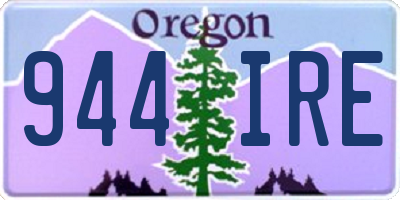 OR license plate 944IRE