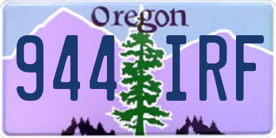 OR license plate 944IRF