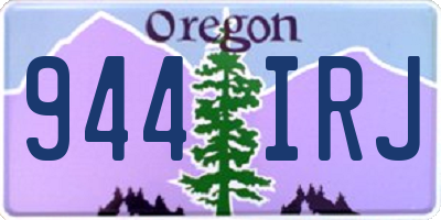 OR license plate 944IRJ